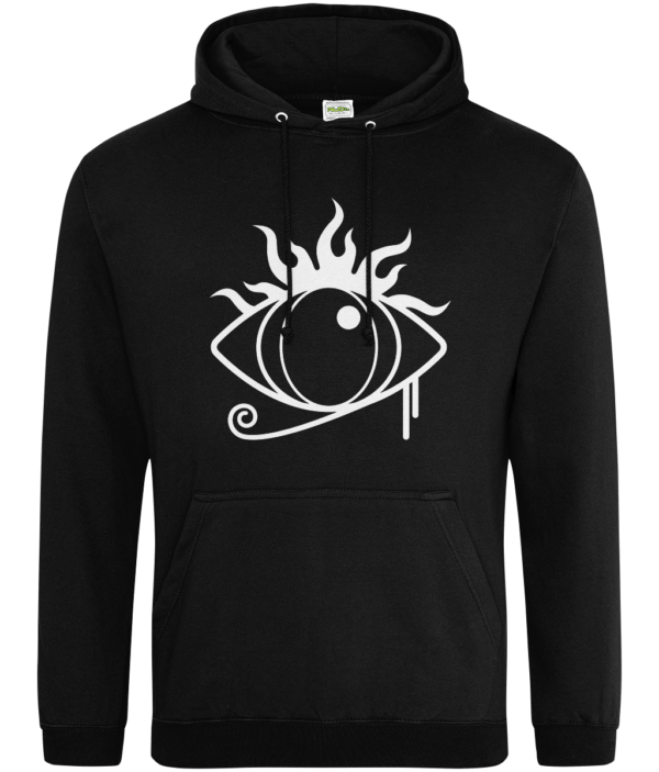 Emblem Black Hoodie WUTSM Reverse Front